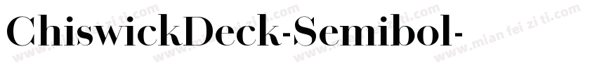 ChiswickDeck-Semibol字体转换