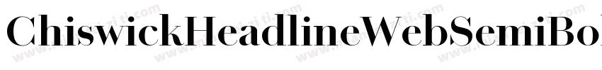 ChiswickHeadlineWebSemiBold字体转换
