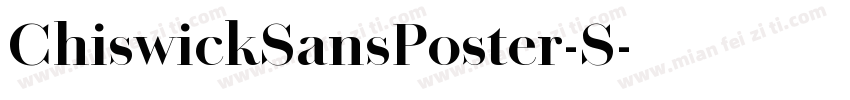 ChiswickSansPoster-S字体转换