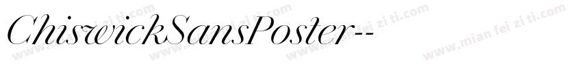 ChiswickSansPoster-字体转换