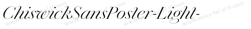 ChiswickSansPoster-Light字体转换