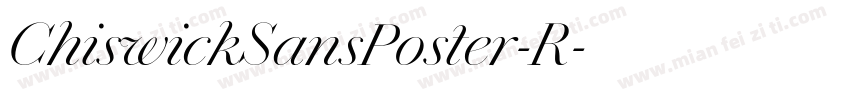 ChiswickSansPoster-R字体转换