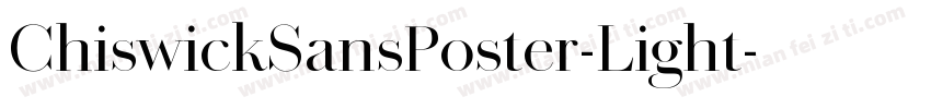 ChiswickSansPoster-Light字体转换