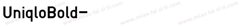 UniqloBold字体转换