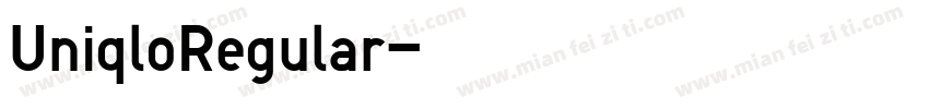 UniqloRegular字体转换