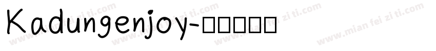 Kadungenjoy字体转换