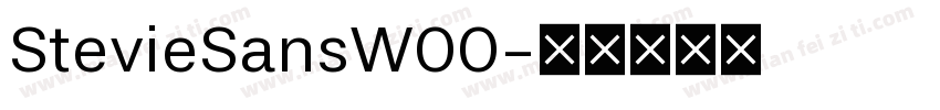 StevieSansW00字体转换