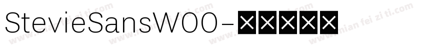 StevieSansW00字体转换
