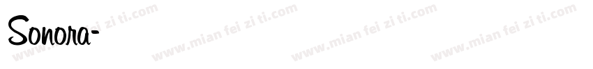 Sonora字体转换