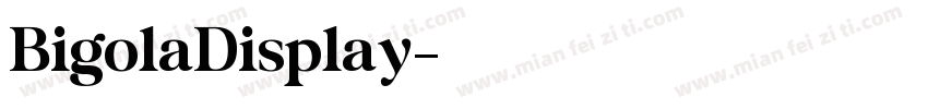 BigolaDisplay字体转换