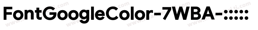 FontGoogleColor-7WBA字体转换