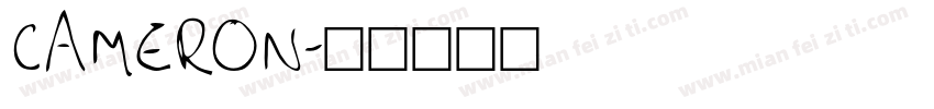 CAMERON字体转换