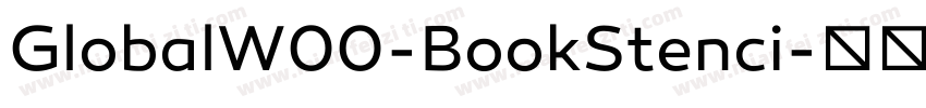 GlobalW00-BookStenci字体转换