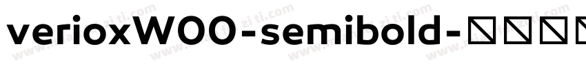 verioxW00-semibold字体转换