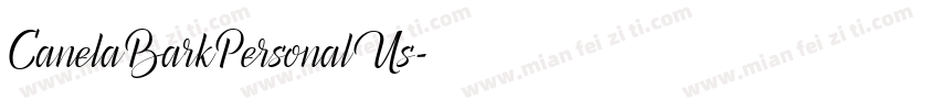 CanelaBarkPersonalUs字体转换