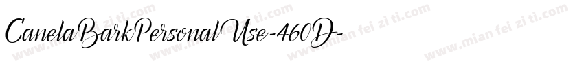 CanelaBarkPersonalUse-460D字体转换