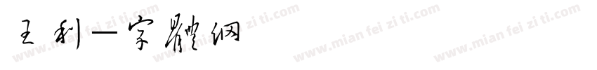 王利娜字体转换