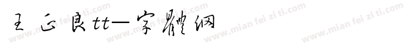 王正良tt字体转换