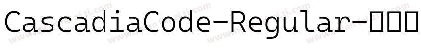 CascadiaCode-Regular字体转换