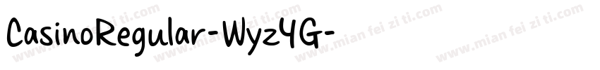 CasinoRegular-Wyz4G字体转换