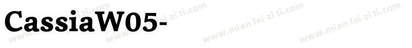 CassiaW05字体转换