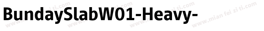 BundaySlabW01-Heavy字体转换