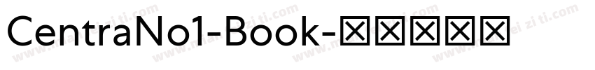 CentraNo1-Book字体转换