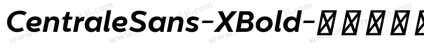 CentraleSans-XBold字体转换