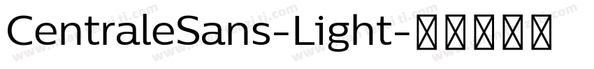 CentraleSans-Light字体转换