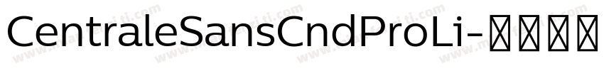 CentraleSansCndProLi字体转换
