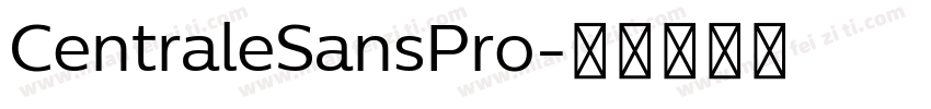 CentraleSansPro字体转换