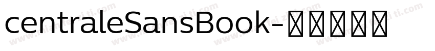 centraleSansBook字体转换