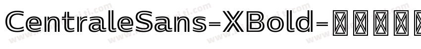 CentraleSans-XBold字体转换