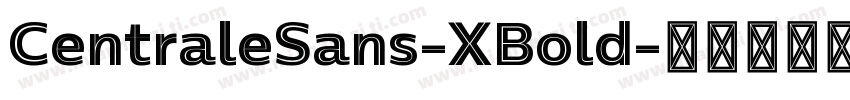 CentraleSans-XBold字体转换