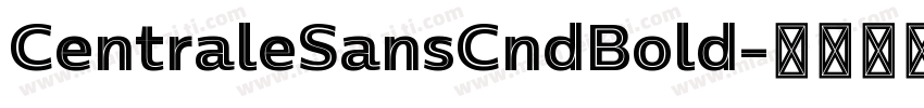 CentraleSansCndBold字体转换