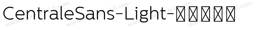 CentraleSans-Light字体转换