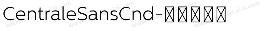 CentraleSansCnd字体转换