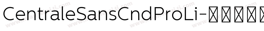 CentraleSansCndProLi字体转换