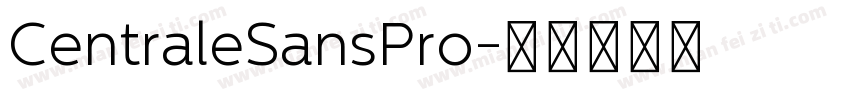CentraleSansPro字体转换