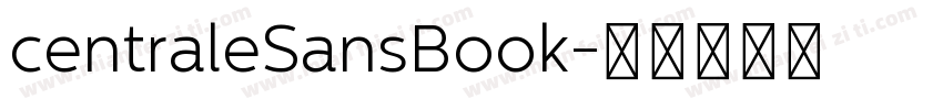 centraleSansBook字体转换