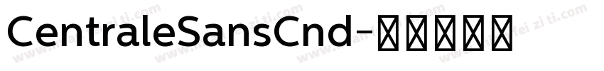 CentraleSansCnd字体转换