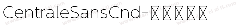 CentraleSansCnd字体转换