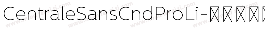 CentraleSansCndProLi字体转换