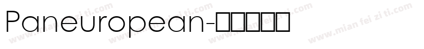 Paneuropean字体转换