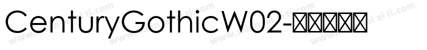 CenturyGothicW02字体转换
