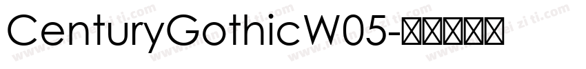 CenturyGothicW05字体转换