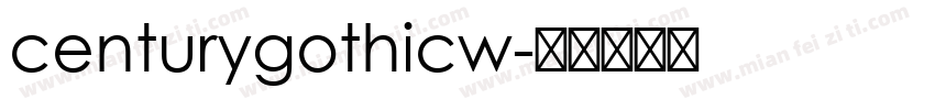 centurygothicw字体转换
