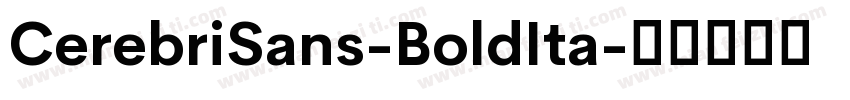 CerebriSans-BoldIta字体转换