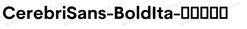 CerebriSans-BoldIta字体转换