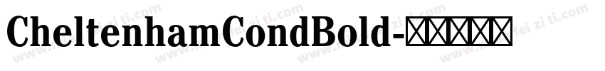CheltenhamCondBold字体转换
